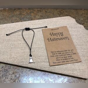 Happy Halloween ghost wrist bracelet
